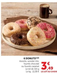6 DONUTS Assortis