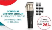 Tondeuse cheveux lithium Puissante et précise