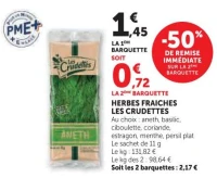 HERBES FRAICHES LES CRUDETTES