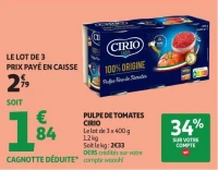 PULPE DE TOMATES CIRIO