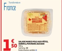 SALADE MARCO POLO AUX PÂTES, SURIMI & POIVRONS AUCHAN