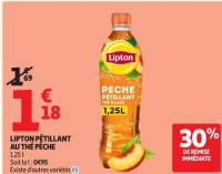 LIPTON PÉTILLANT AU THÉ PÊCHE