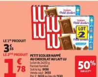 PETIT ECOLIER NAPPÉ AU CHOCOLAT AU LAIT LU