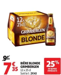 BIÈRE BLONDE GRIMBERGEN
