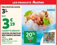 COCKTAIL DE FRUITS DE MER CONGELÉ AUCHAN