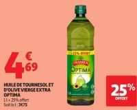 HUILE DE TOURNESOL ET D'OLIVE VIERGE EXTRA OPTIMA