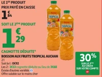 BOISSON AUX FRUITS TROPICAL AUCHAN