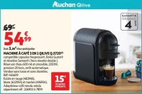 MACHINE À CAFÉ 3 EN 1 QILIVE Q.5720