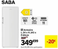 Armoire Saba L.54 x H.143 x P.60cm