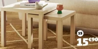 TABLE BASSE GIGOGNE DIM.39X39X38CM, DIM.50X50X43,5CM