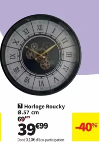 Horloge Roucky Ø.57 cm