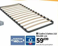 Cadre à lattes 213 90x190 cm