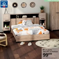 Lit adulte 140x190 cm Watson