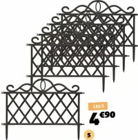 5 BORDURES DE JARDIN DIM. 48X34 CM