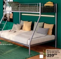Lits superposés Olé 90+140 x190 cm