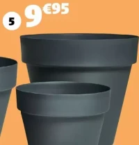 CACHE-POT POLYPROPYLÈNE, Ø46XH.42 CM