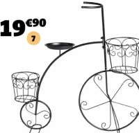 PORTE PLANTE VÉLO DIM. 70X71 CM