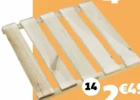 DALLE DE JARDIN DIM. 40X40X2,4CM, PIN TRAITÉ AUTOCLAVE, 1,5KG