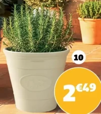 CACHE-POT PROVENCE Ø17X17CM, POLYPROPYLÈNE