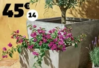 CACHE-POT FIBRE ARGILE DIM. 56X56X52 CM