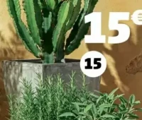 CACHE-POT FIBRE ARGILE DIM. 33X33X33 CM