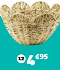 CORBEILLE Ø33,5X20CM, FER, PAPIER