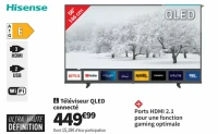 Téléviseur QLED connecté Hisense