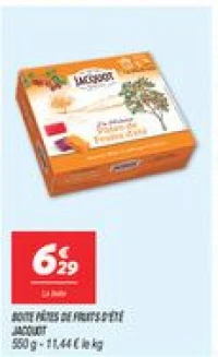 Boite pâtes de fruits d'étéjacquot