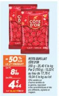 Petits œufs laitcôte d'or