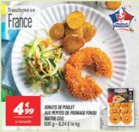 Donuts de poulet aux pépites de fromage fondu