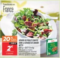 Gésiers de poulet confits dans la graisse de canard