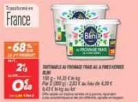 Tartinable au fromage frais ail & fines herbes