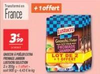 Gnocchi à poêler extra fromage jambon