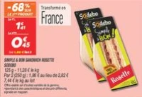 Simple & bon sandwich rosette