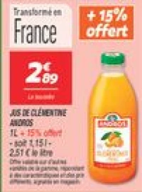 Jus de clémentine