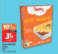 Hachis parmentier surgelé