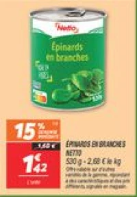 Épinards en branches