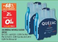 Eau minérale naturelle gazeuse