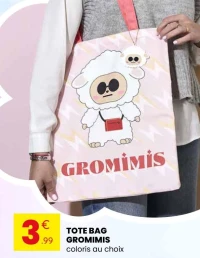 TOTE BAG GROMIMIS coloris au choix