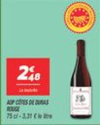 Aop côtes de duras rouge