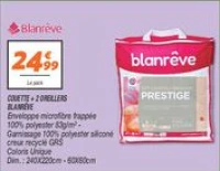 Couette + 2 oreillers  blanrêve