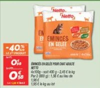 Émincés en gelée pour chat adulte