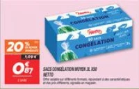 Sacs congélation moyen 3l x50 