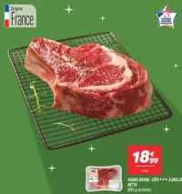 Viande bovine : côte *** à griller