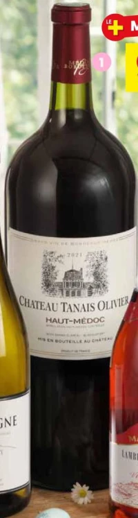 Magnum Château Tanais Olivier, Haut Médoc*, 2021, 1,5L