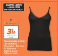 DÉBARDEUR FEMME EN DENTELLE LULU CASTAGNETTE