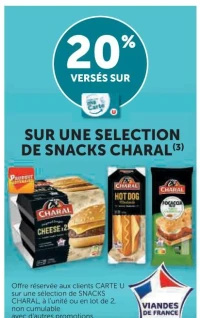 Sélection de Snacks Charal