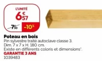 Poteau en bois