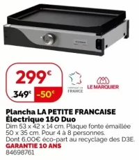 Plancha LA PETITE FRANCAISE Électrique 150 Duo