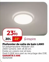 Plafonnier de salle de bain LANO
